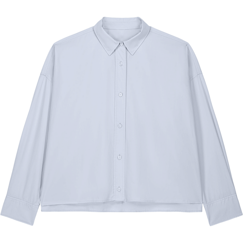 Chemise oversize femme Stella Harper à plat, coloris Summer Blue
