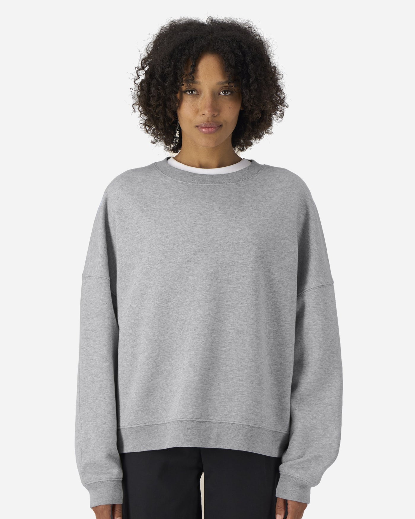 Sweat femme Stella Lianna porté, coloris Heather Grey