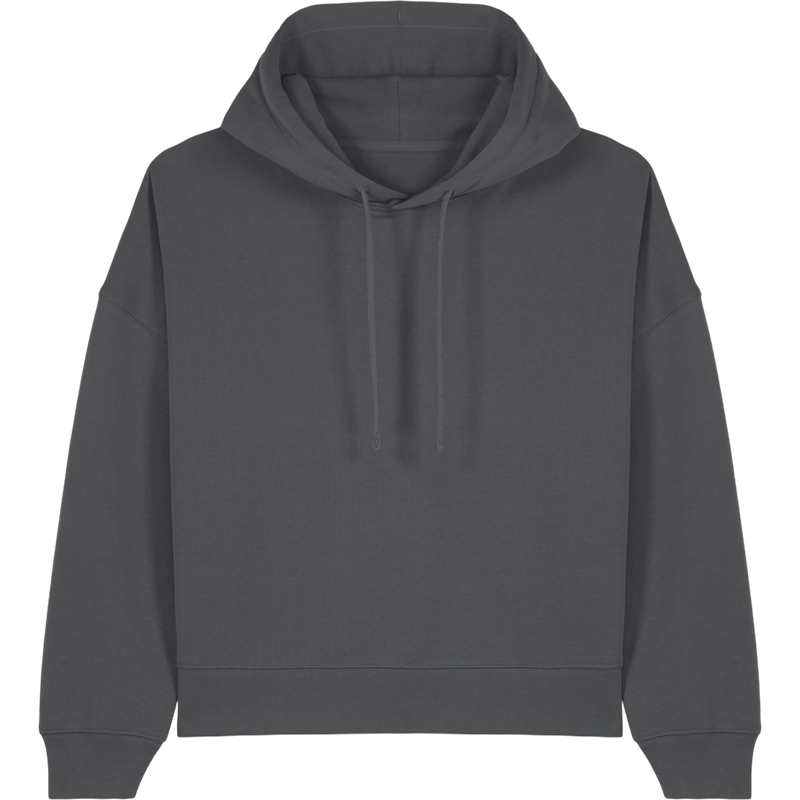 Sweat à capuche femme Stella Nora à plat, coloris Anthracite