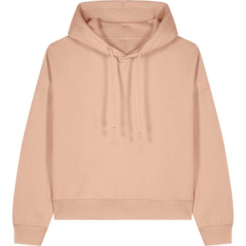 Sweat à capuche femme Stella Nora à plat, coloris Fraiche Peche
