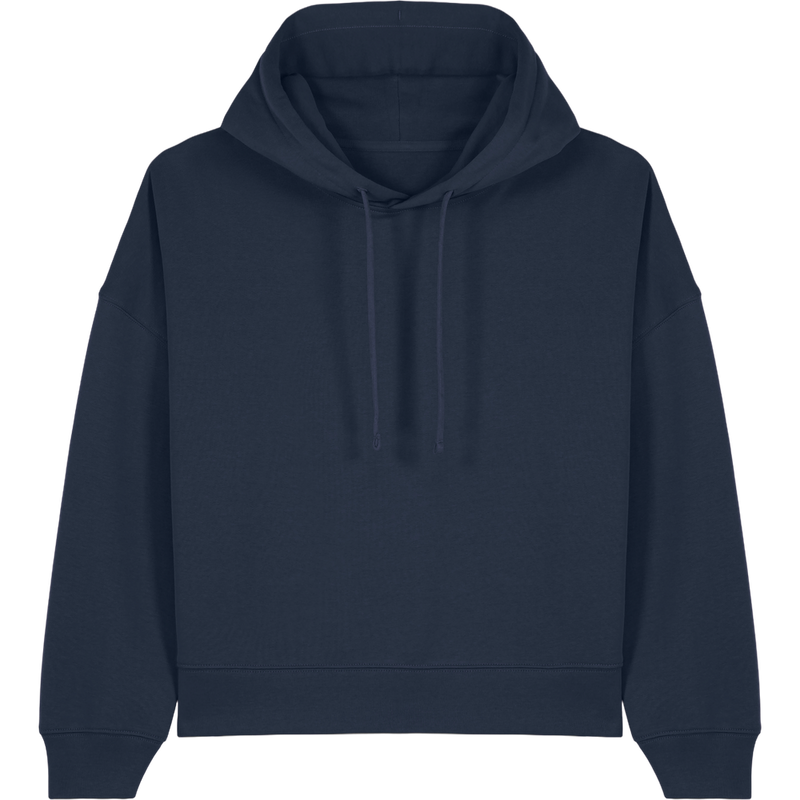 Sweat à capuche femme Stella Nora à plat, coloris French Navy