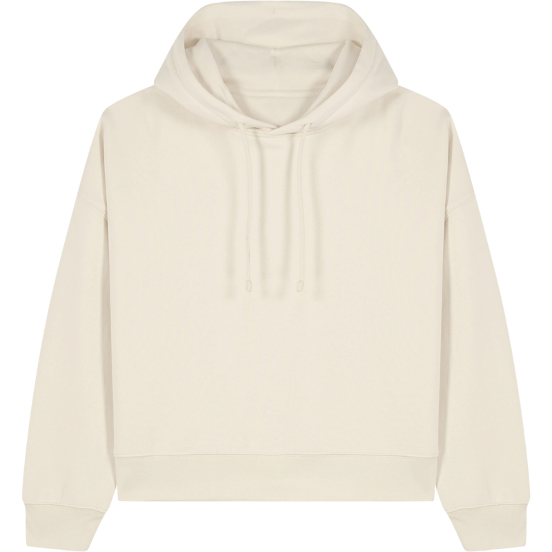 Sweat à capuche femme Stella Nora à plat, coloris Natural Raw