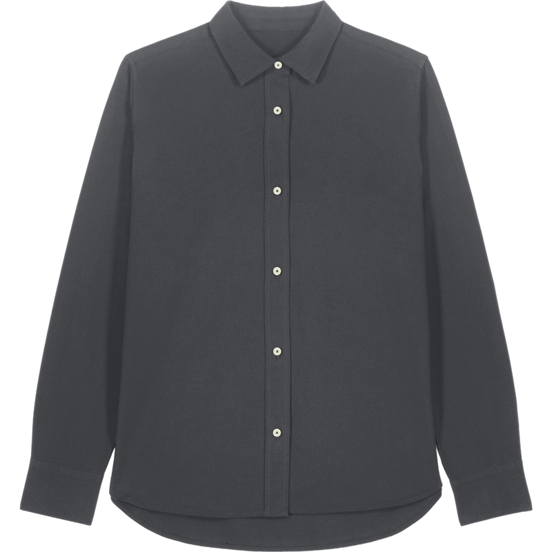 Chemise oxford femme Stella Oxford Shirt à plat, coloris Anthracite