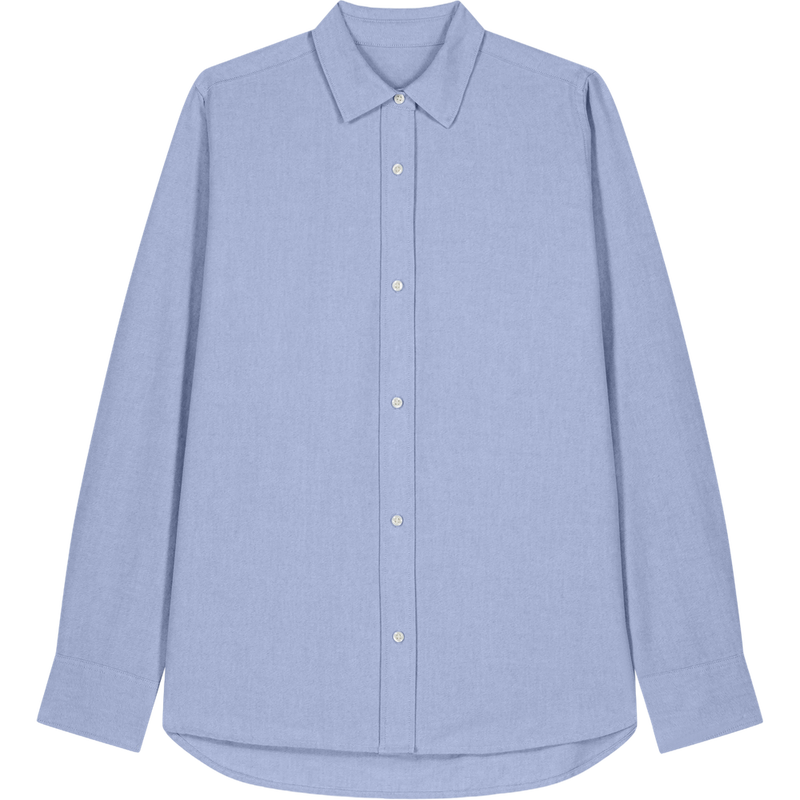 Chemise oxford femme Stella Oxford Shirt à plat, coloris Blue Oxford