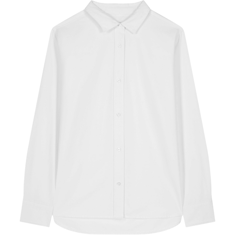 Chemise oxford femme Stella Oxford Shirt à plat, coloris White