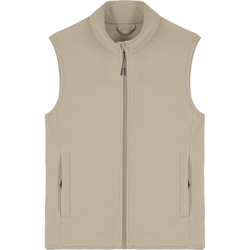Gilet polaire femme Stella Quester à plat, coloris Desert Dust