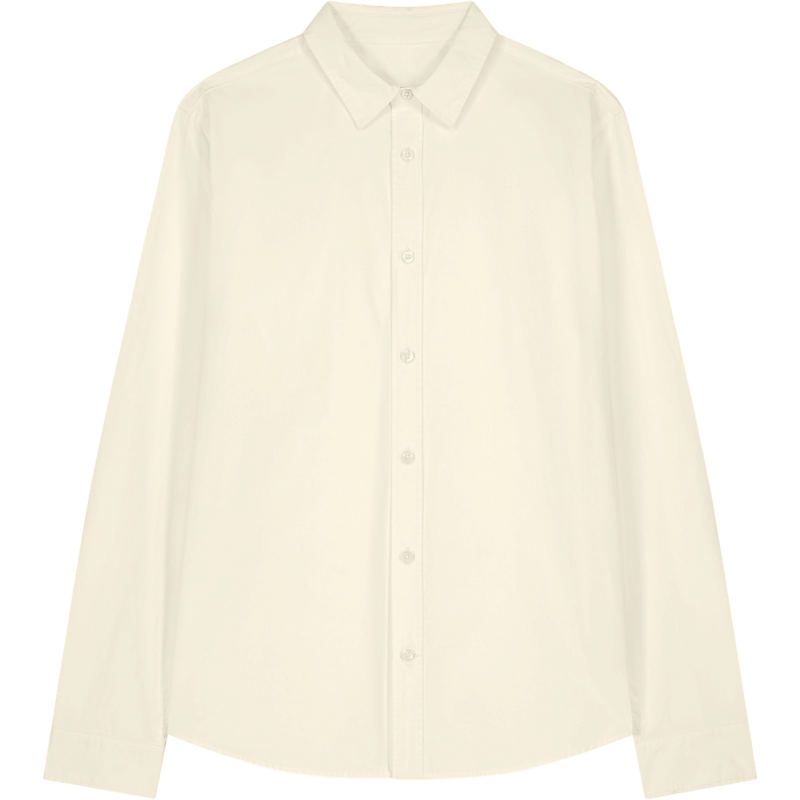 Chemise popeline femme Stella Styler Shirt à plat, coloris Cream