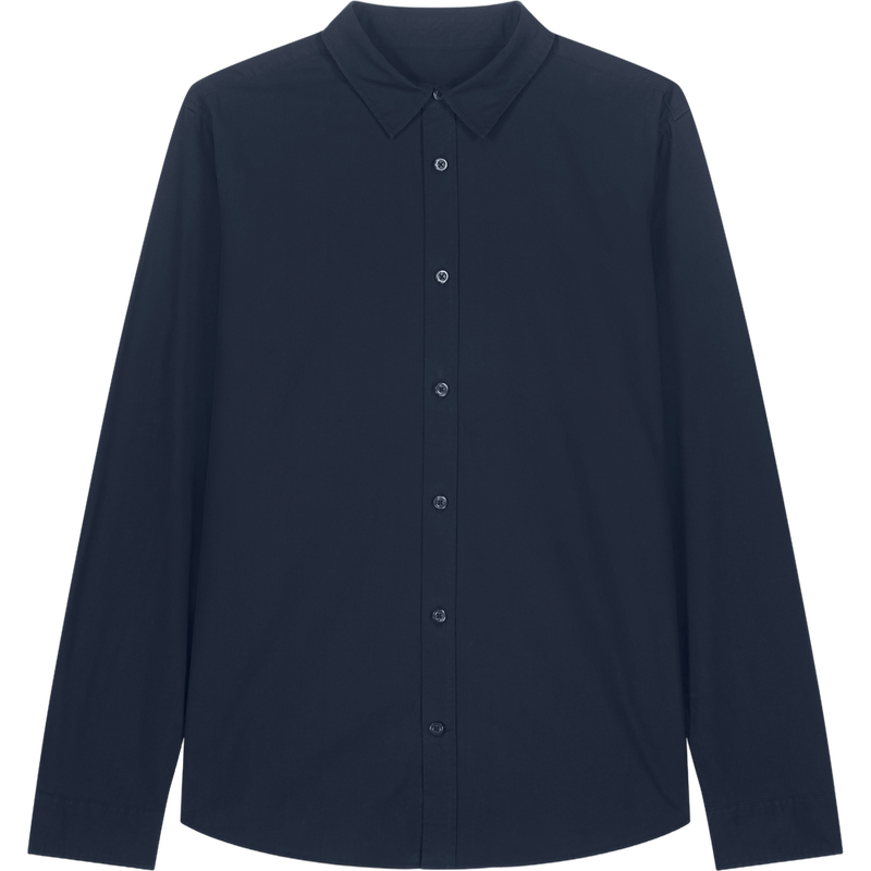 Chemise popeline femme Stella Styler Shirt à plat, coloris French Navy