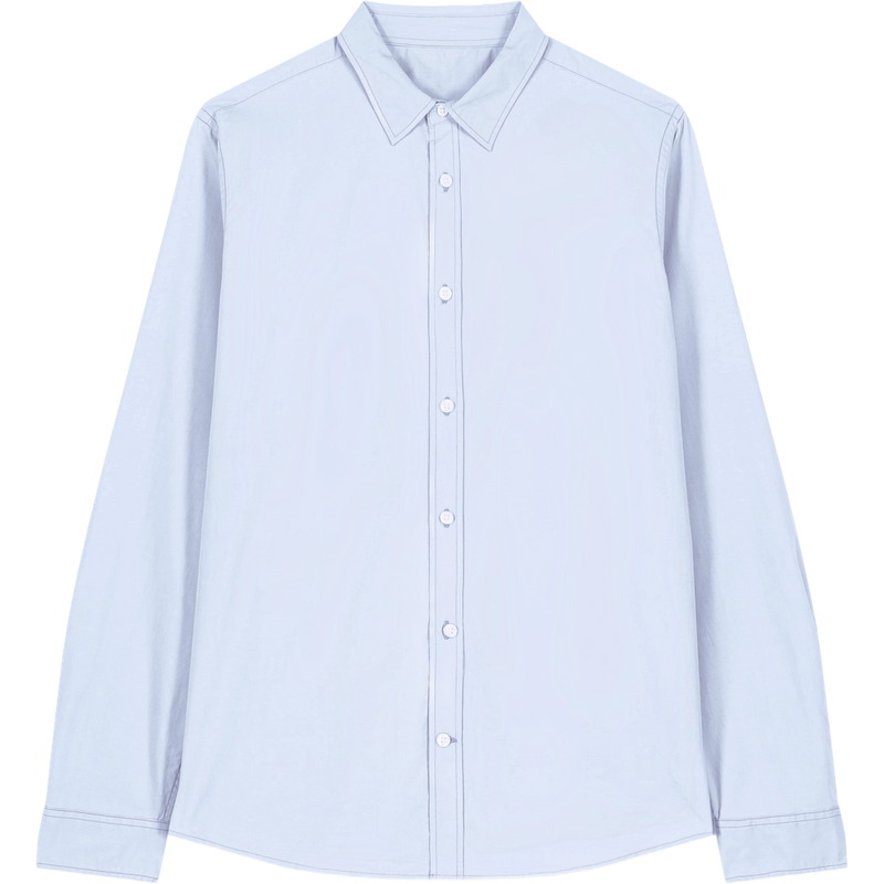 Chemise popeline femme Stella Styler Shirt à plat, coloris Summer Blue