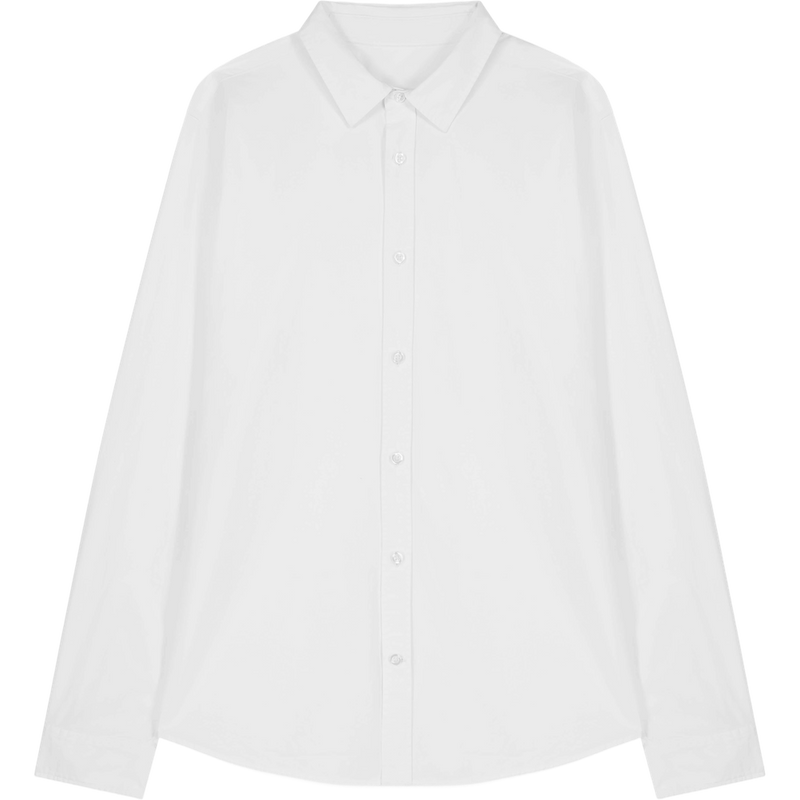 Chemise popeline femme Stella Styler Shirt à plat, coloris White