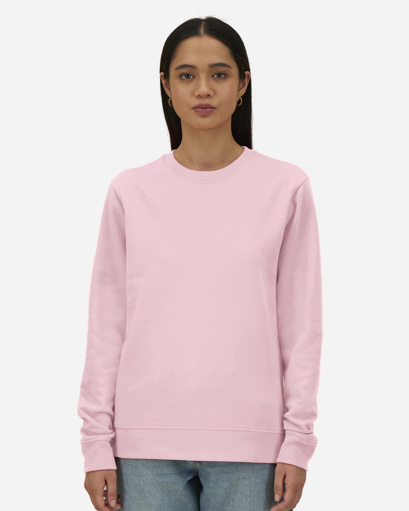 Sweat femme Stella Thinker porté, coloris Cotton Pink