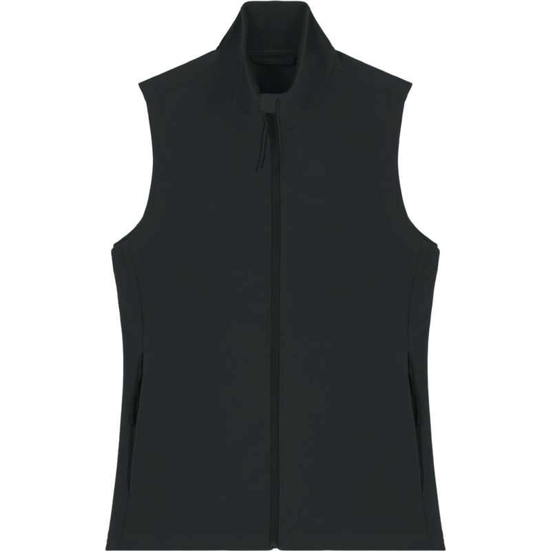 Gilet softshell femme Stella Trail Blazer à plat, coloris Black