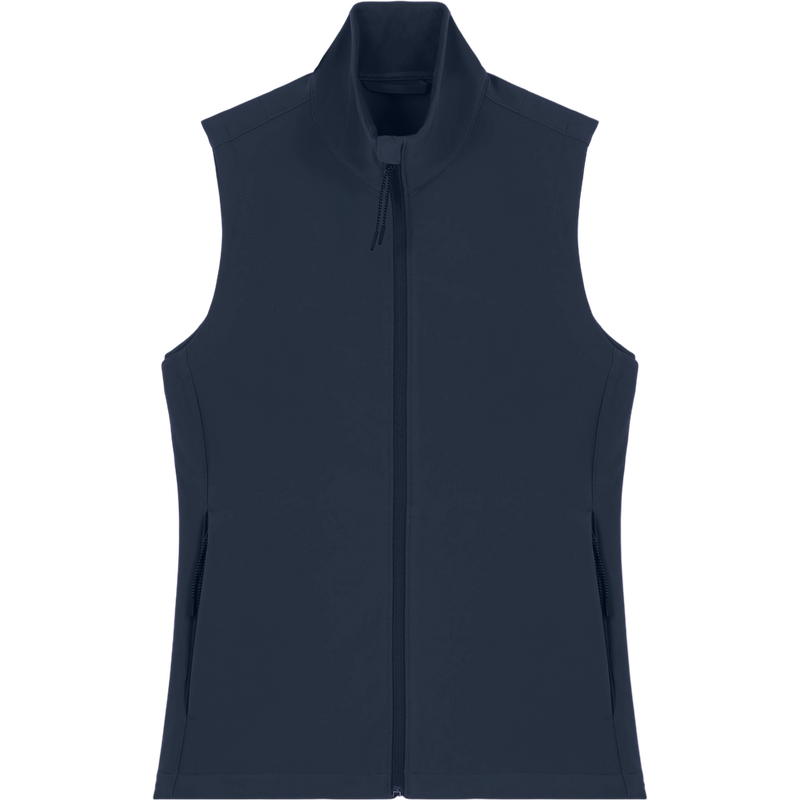 Gilet softshell femme Stella Trail Blazer à plat, coloris French Navy