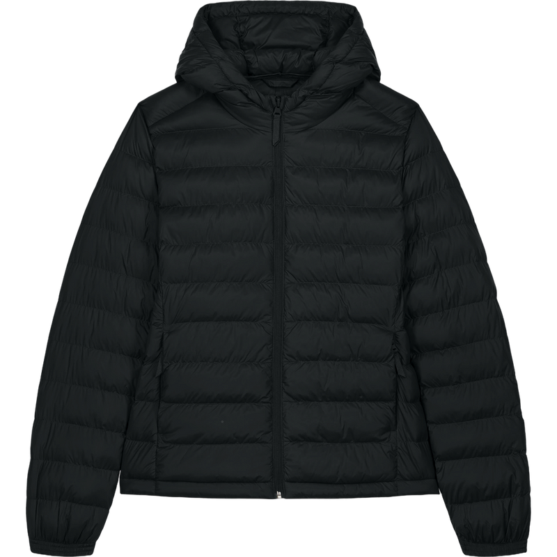 Doudoune à capuche femme Stella Voyager 2.0 à plat, coloris Black