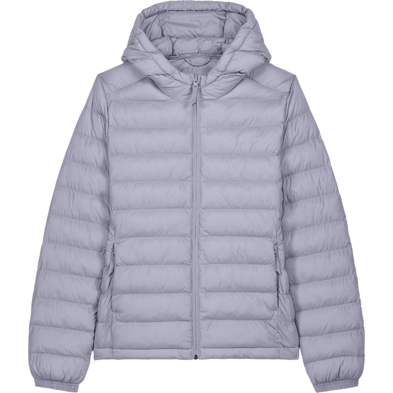 Doudoune à capuche femme Stella Voyager 2.0 à plat, coloris Lavender