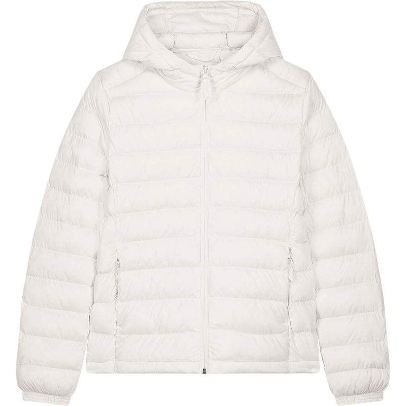 Doudoune à capuche femme Stella Voyager 2.0 à plat, coloris Off White