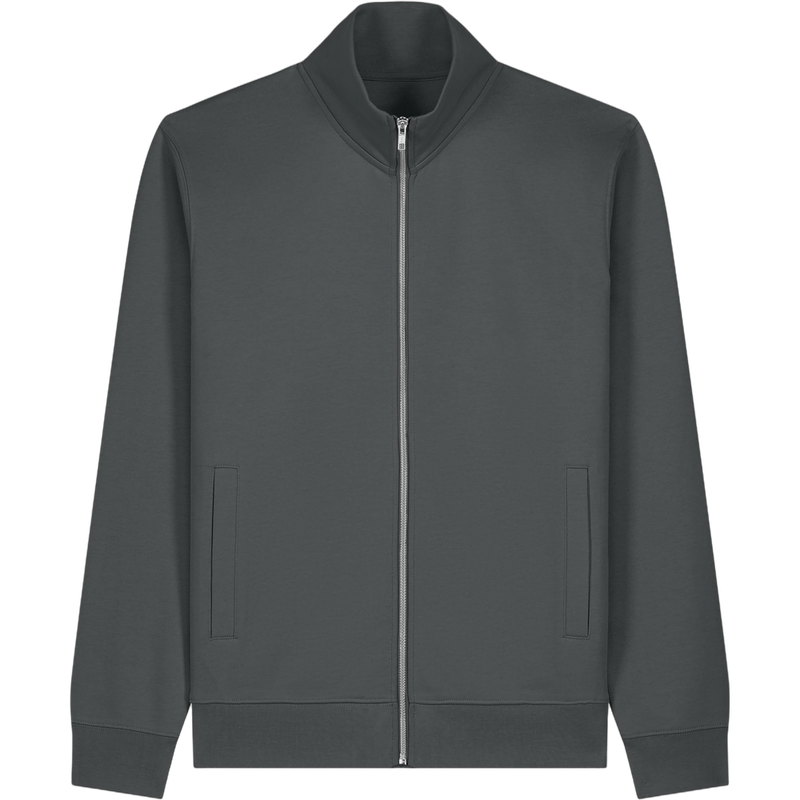 Sweat zippé unisexe Trailer 2.0 à plat, coloris Anthracite