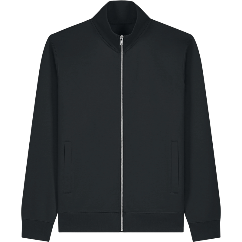 Sweat zippé unisexe Trailer 2.0 à plat, coloris Black