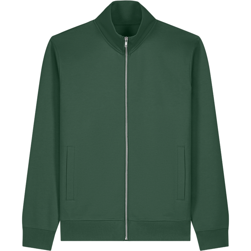 Sweat zippé unisexe Trailer 2.0 à plat, coloris Bottle Green