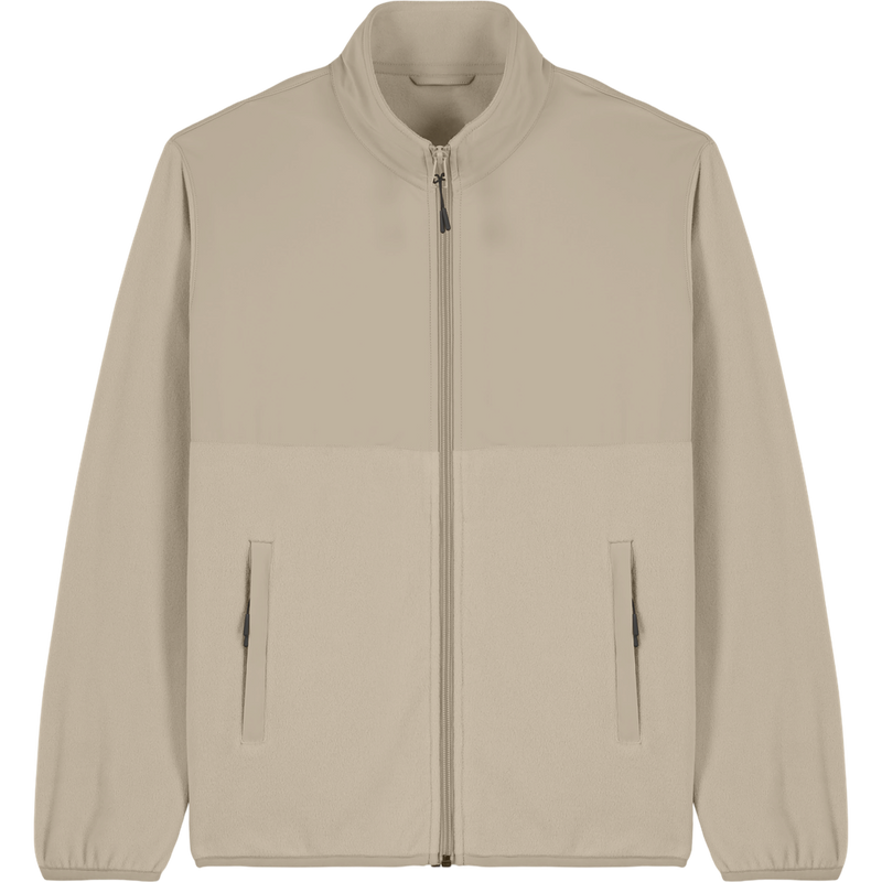 Veste polaire unisexe Trekker à plat, coloris Desert Dust