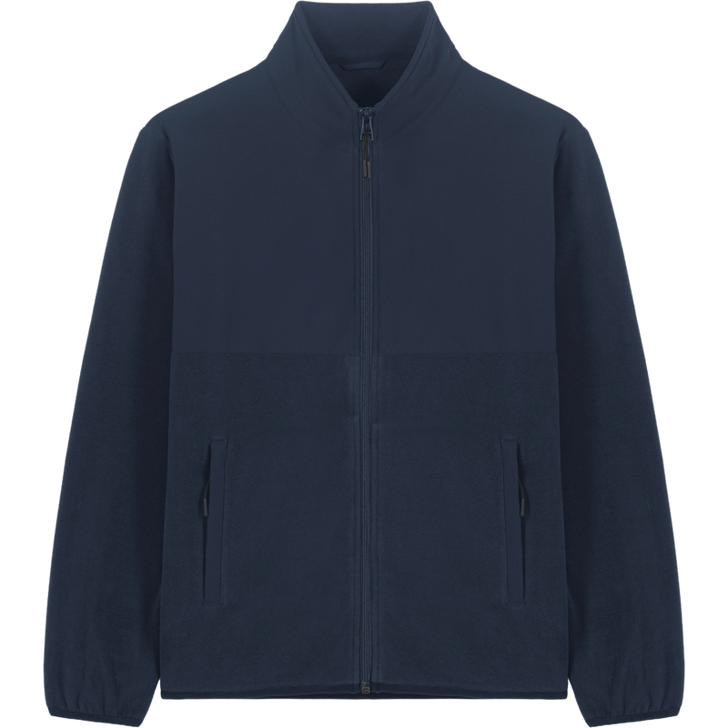 Veste polaire unisexe Trekker à plat, coloris French Navy