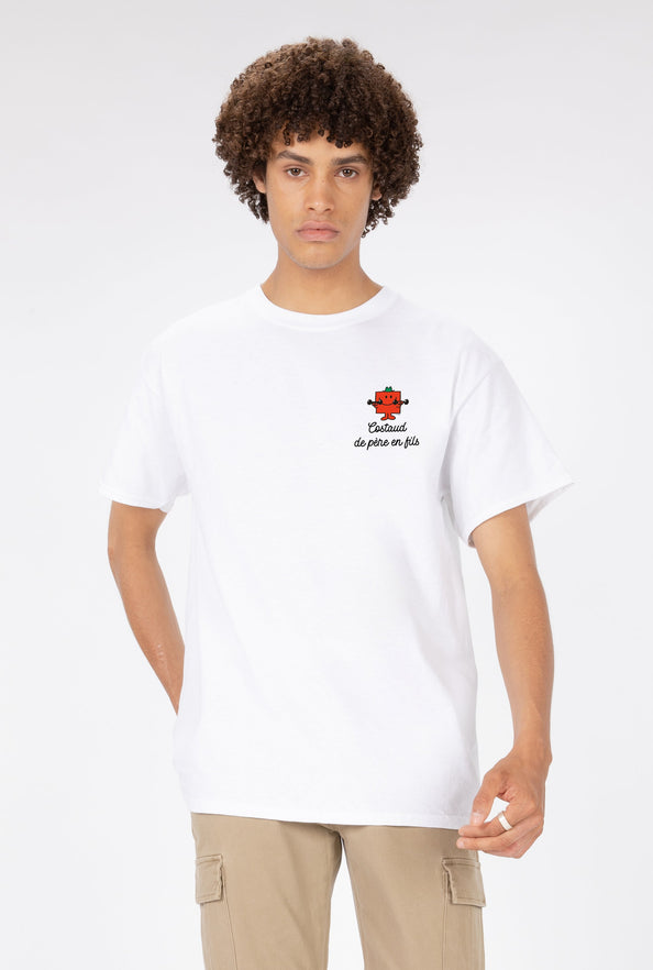TSHIRT THEBR-COSTAUD DE PERE EN FILS COEUR