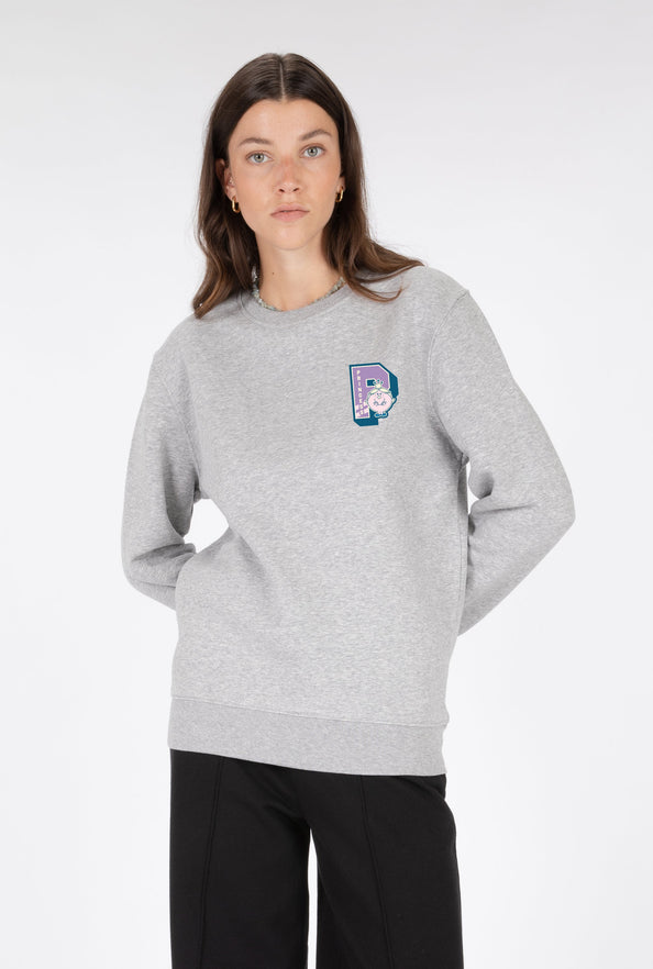 SWEAT THEBR-LETTRE P VIOLET COEUR