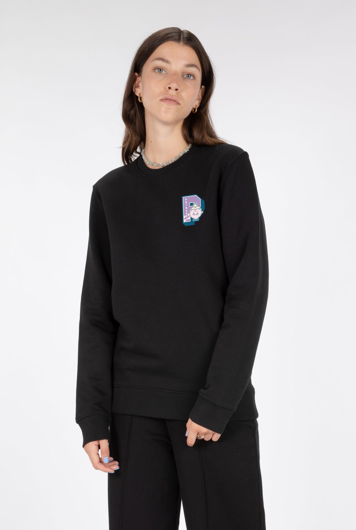 SWEAT THEBR-LETTRE P VIOLET COEUR