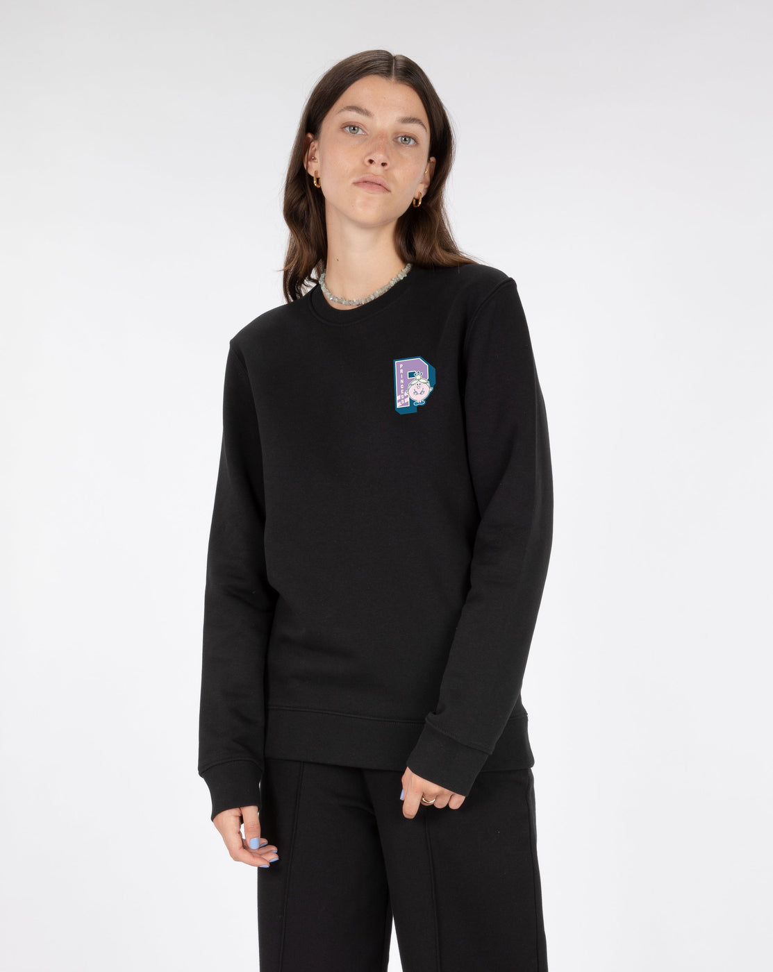 SWEAT THEBR-LETTRE P VIOLET COEUR