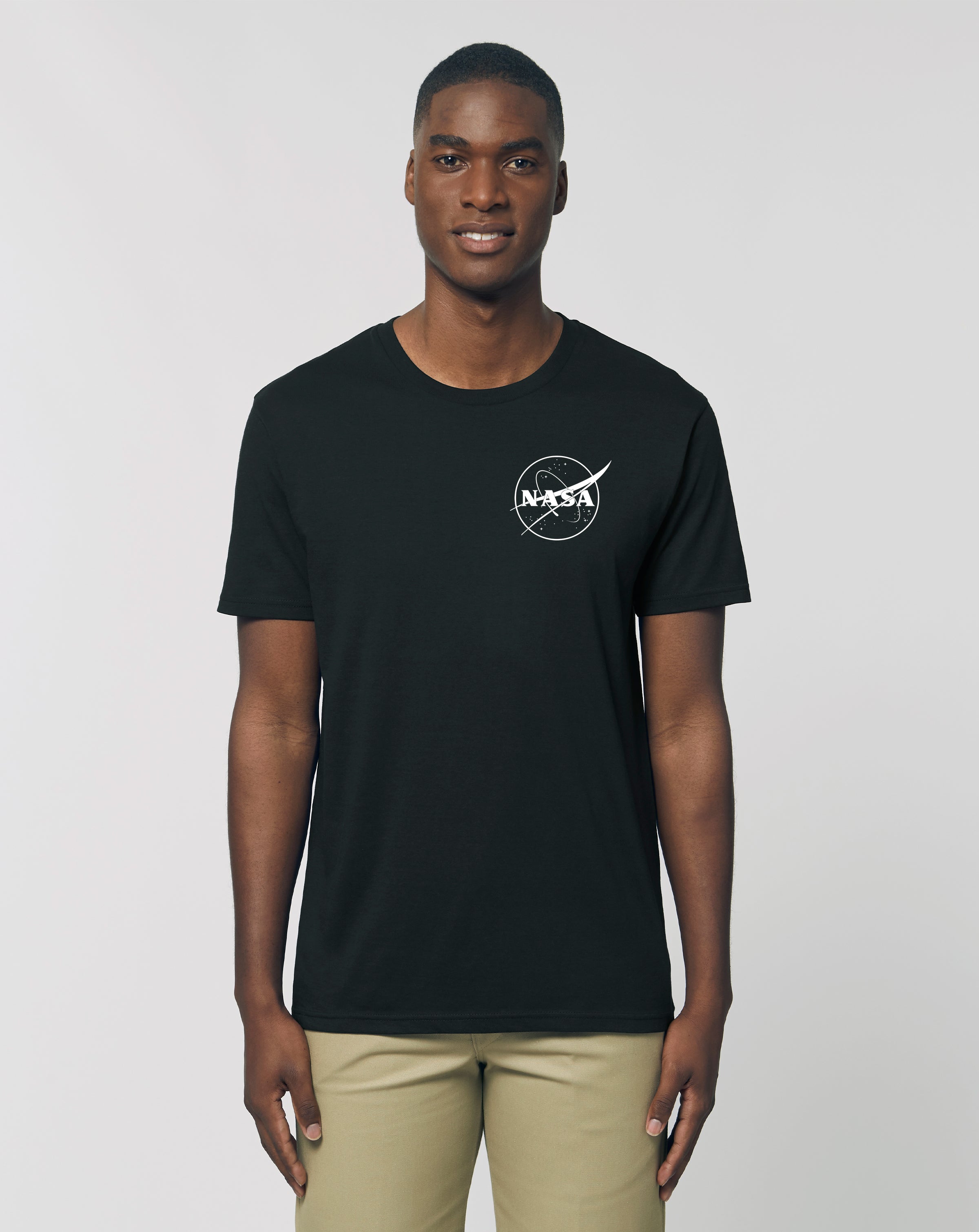 TSHIRT THEBR-LOGO NASA BLACK AND WHITE HEART
