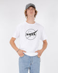TSHIRT THEBR-LOGO NASA BLACK AND WHITE