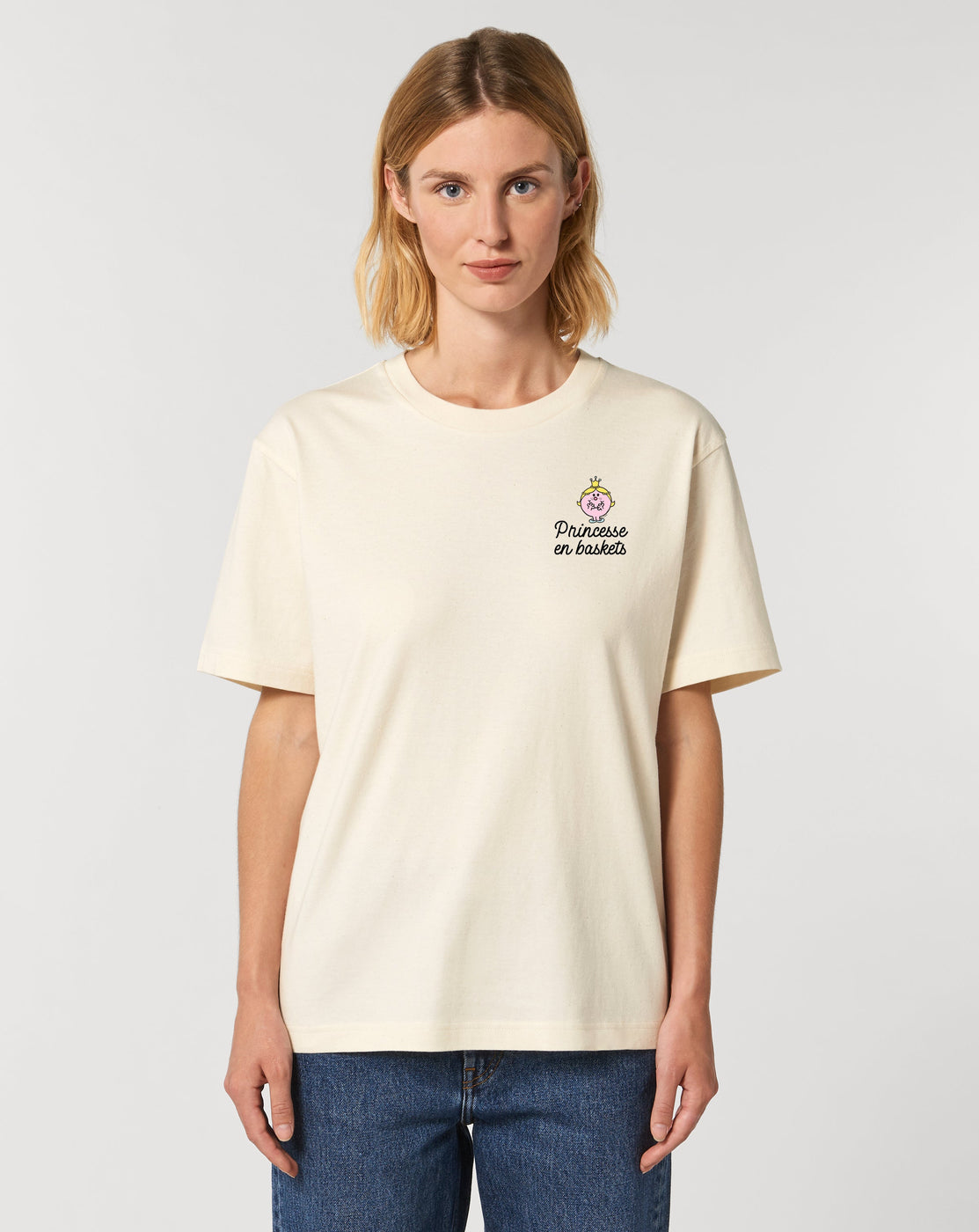 TSHIRT THEBR-PRINCESSE EN BASKET 2 COEUR